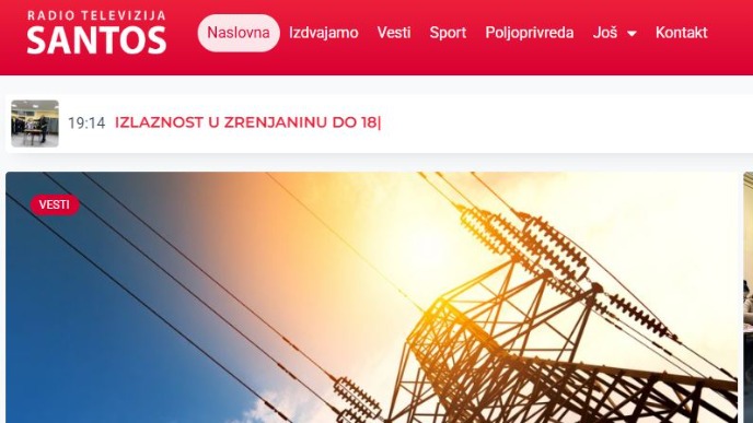 Zahtev za gašenje TV Santos